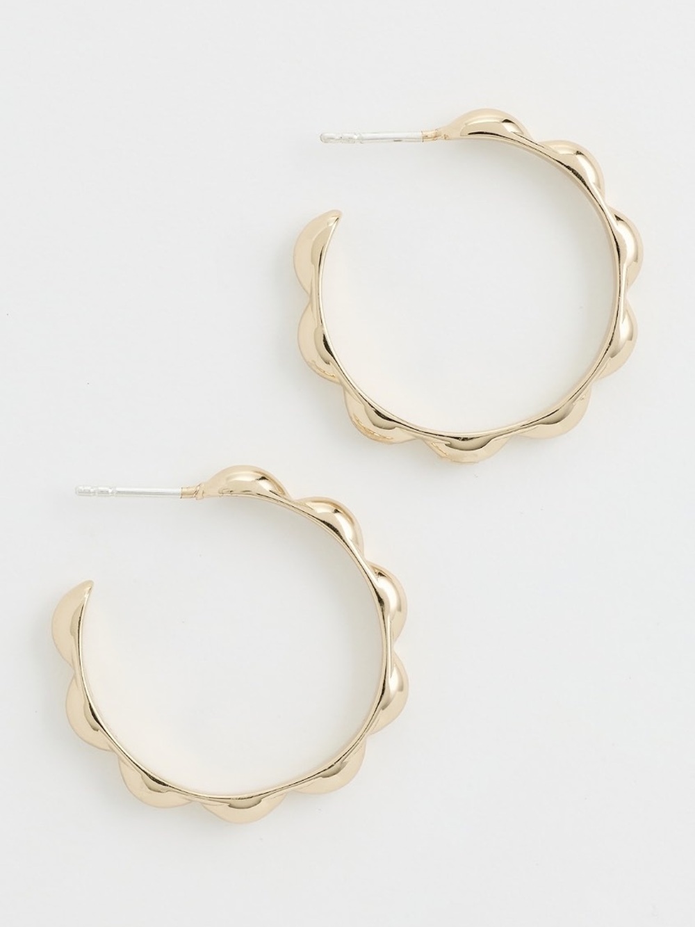 Sophie Blake Selena Scallop Gold Hoops